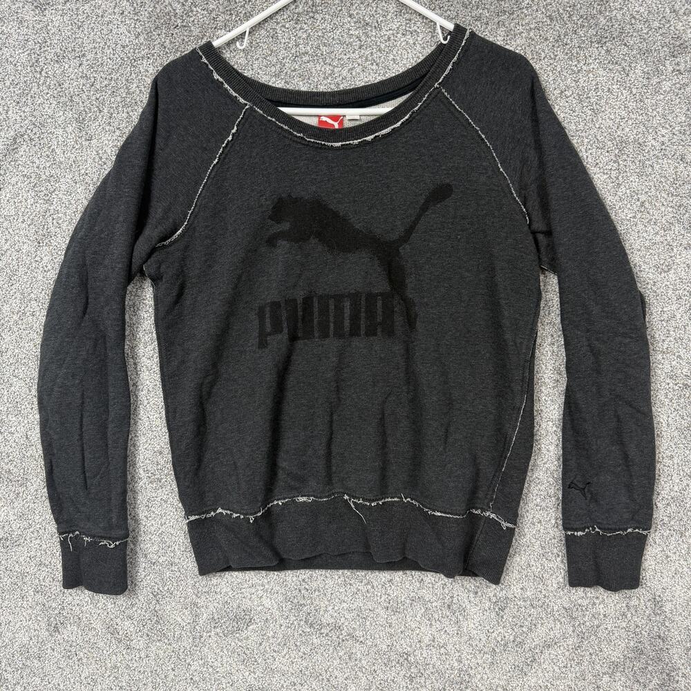 Puma Sweatshirt Small Big Logo Pullover Streetwear Athletic Retro Sportswear